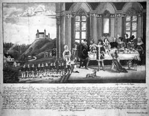 Légende des Welfs, gravure sur cuivre - Joseph Bayer